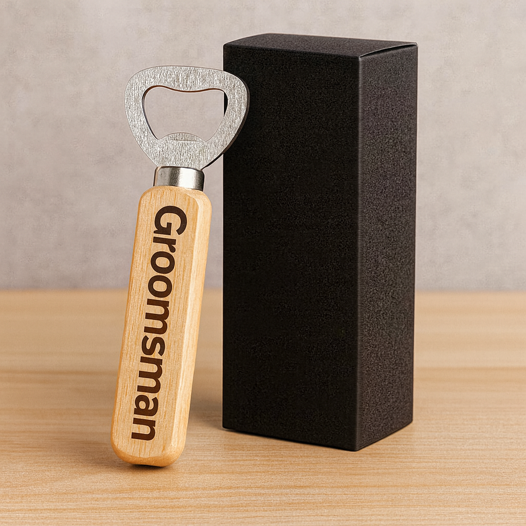 Groomsman Bottle Opener with Gift Box