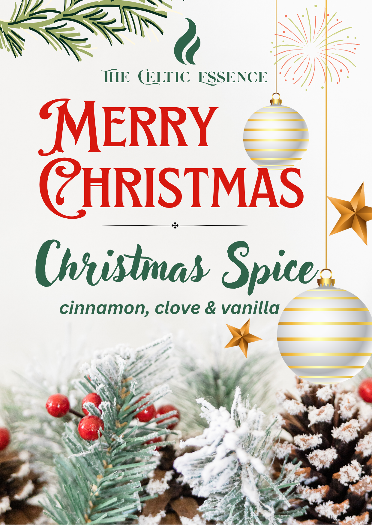 Christmas Spice Scented Candle