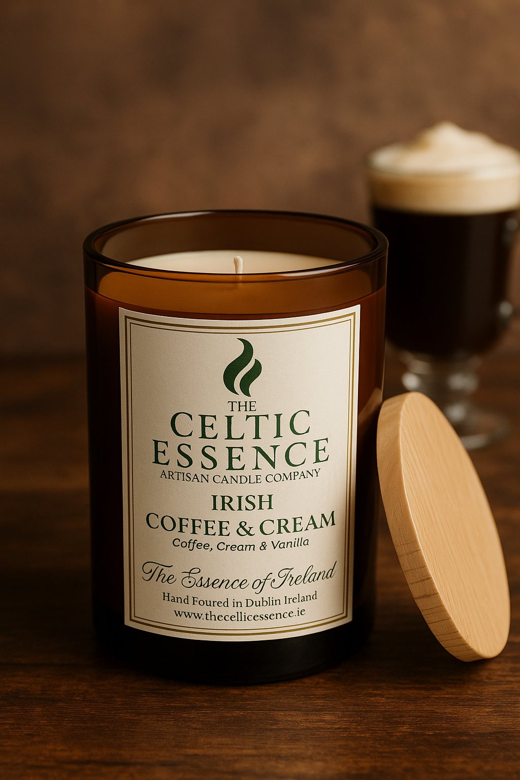 Irish Coffee & Cream Scented Candle
