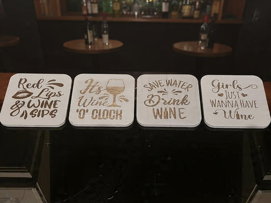 Wine Drinking Coaster set